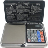 Optima Home Scales Atom Pocket Weigh Scale Black/Silver, At-2001