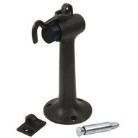 212 Main Heavy Duty Floor Mount Bumper with Hook Eye - Oil Rubbed Bronze - 6 in.