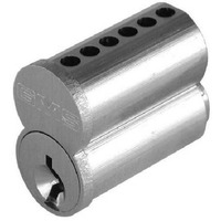 7 Pin Small Format Interchangeable Core with Best A Keyway Satin Chrome