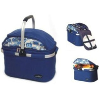 WMU Aluminum Framed Picnic Cooler Basket for 4 Persons