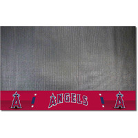 FANMATS MLB Los Angeles Angels Vinyl Grill Mat, 12157, Black, 26 x42