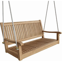 Anderson Teak SW-004S - No Cushion Del-Amo Straight Swing Bench, 48