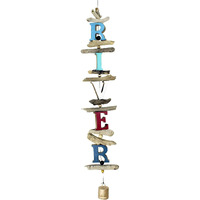 Cohasset Gifts 545R Wind River Letters Cohasset Bell, Bright Multi-Hued Painted