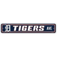 Fremont Die MLB Detroit Tigers Sign4x24 Plastic Street, Team Colors, One Size