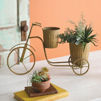 Colonial Tin Works Thornehill Trike Planter, 12.5-inch Height, Home, Home Dcor