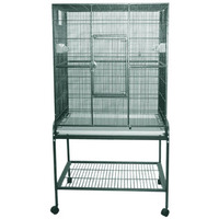 A&E Cage Co. Flight Cage & Stand, 32 x21 , Green