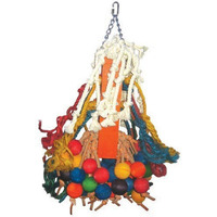 A & E Cage Co. Happy Beaks Toy Giant Cluster Of Hanging Wood Balls