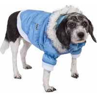 Pet Life Classic Metallic Winter Dog Coat with Zippered Removable Fur Hood - Dog Jacket Features 3M Thinsulate Insulation Warming Technology - Dog Clothes Sizing fits Small, Medium and Large Dogs