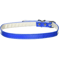 Dog, Puppy & Pet Plain Collar,  3/8  Wide  Blue 16