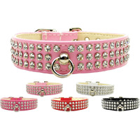 Dog, Puppy & Pet Collar,  Patent Jewel 73  Bright Pink 20