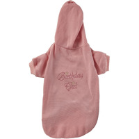 Mirage Pet Products 12-Inch Birthday Girl Hoodies, Medium, Pink