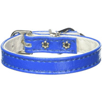 Dog, Puppy & Pet Plain Collar,  3/8  Wide  Blue 8