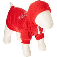 Pet Dog & Cat Hoodie Rhinestone,  It's All About Me  Red SM (3-6 lbs.)