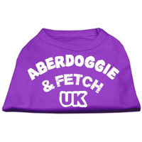 Mirage Pet Products 18-Inch Aberdoggie UK Screenprint Shirts, XX-Large, Purple