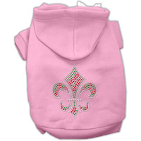 Mirage Pet Products 20-Inch Holiday Fleur de lis Hoodies, 3X-Large, Pink