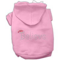 Mirage Pet Products Believe Hoodies Pink XXL