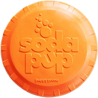 SodaPup Bottle Top  Durable Flyer Retrieving Toy Made in USA from Non-Toxic, Pet-Safe, Food Safe Natural Rubber for Bonding, Physical Exercise, Building Confidence, Teaching Self-Control, & More