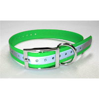 Grain Valley Dog Supply 1  Universal Reflective Collar Green