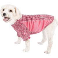 Pet Life  Active 'Warf Speed' Heathred Dog Fitness and Yoga Pet T-Shirt Dog Clothes - Performance Dog T-Shirt with 4-Way-Stretch, Reflective and Quick-Dry Technology - Summer Dog Shirts Medium