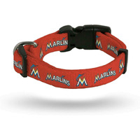 Rico Industries MLB Miami Marlins Pet CollarPet Collar Small, Team Colors, Small