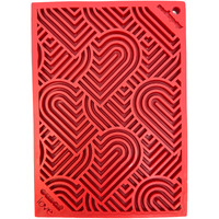 SodaPup Love eMat  Durable Lick Mat Feeder Made in USA from Non-Toxic, Pet-Safe, Food Safe Rubber for Mental Stimulation, Avoiding Overfeeding, Fresh Breath, Digestive Health, Calming, & More