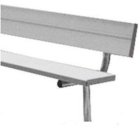 15' Permanent Bench w/ Back (EA)