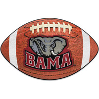 FANMATS 3762 Alabama Crimson Tide Football Rug - 20.5in. x 32.5in. | Sports Fan Home Decor Rug and Tailgating Mat - Elephant Logo