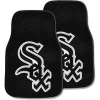 Fanmats 6366 MLB Chicago White Sox Front Row Nylon Carpet Car Mat - 2 Piece