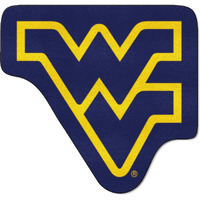 Fanmats 8341 West Virginia University Mountaineers Mascot Shaped Rug