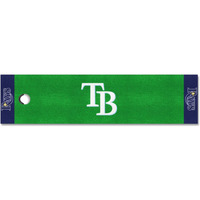 FANMATS - 9052 MLB Tampa Bay Rays Nylon Face Putting Green Mat, 18 x72