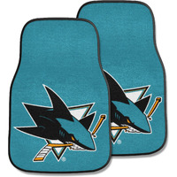 San Jose Sharks 2-pc Printed Carpet Car Mat Set