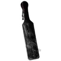 Leather Paddle w/Black Fur Side