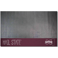 FANMATS 21158 Mississippi State Bulldogs Southern Style Vinyl Grill Mat - 26in. x 42in. - Deck Patio Protective Mat | Oil, flame, and UV resistant