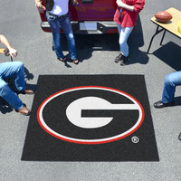 Fanmats NCAA Novelty Starter Mat Size 5' x 6', NCAA Team Georgia - G Logo on Black