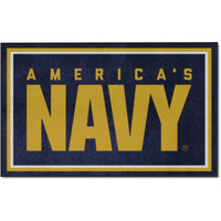 FANMATS U.S. Navy 4ft. x 6ft. Plush Area Rug