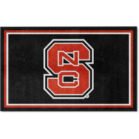 FANMATS 6294 North Carolina State University 4ft. x 6ft. Plush Area Rug