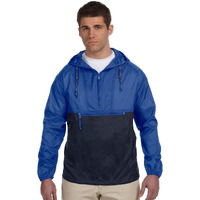 Harriton Adult Packable Nylon Jacket S ROYAL/ NAVY