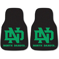 North Dakota 2-pc Carpeted Car Mats 17 x27