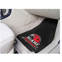 Miami Ohio Redhawks 2-pc Printed Carpet Car Mat Set