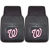 MLB - Washington Nationals Heavy Duty Car Mat Set - 2 Pieces