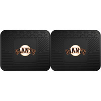 FANMATS 12343 MLB San Francisco Giants Back Row Utility Car Mats - 2 Piece Set, 14in. x 17in., All Weather Protection, Universal Fit, Deep Resevoir Design, Molded Team Logo