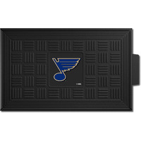 FANMATS 11487 St. Louis Blues Heavy Duty Vinyl Medallion Outdoor Door Mat - 19.5in. x 31in.