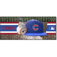 FANMATS 11071 MLB Chicago Cubs Nylon Face Football Field Runner , 30 x72