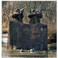 Rothco CamoSystems Basic Series Military Spec Camouflage Net with Mesh Netting Attached, Small, 9'10  x 9'10 L, Original Camo - Green/Brown