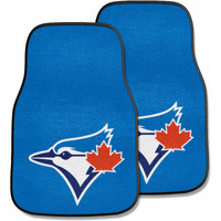 Fanmats 6360 MLB Toronto Blue Jays Front Row Nylon Carpet Car Mat - 2 Piece