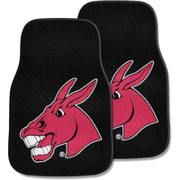 FANMATS 5208 Central Missouri Mules Front 2-Piece Team Logo Carpet Car Mat Set, Front Row Automotive Floor Mats, Non-Slip Backing, Team Colors