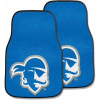 FANMATS 5308 Seton Hall Pirates Front 2-Piece Team Logo Carpet Car Mat Set, Front Row Automotive Floor Mats, Non-Slip Backing, Team Colors