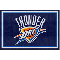 FANMATS 9411 Oklahoma City Thunder 5ft. x 8 ft. Plush Area Rug