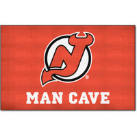 FANMATS 14455 New Jersey Devils Man Cave UltiMat Rug - 5ft. x 8ft. | Sports Fan Area Rug, Home Decor Rug and Tailgating Mat