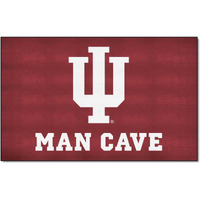 FANMATS 14555 Indiana Hooisers Man Cave UltiMat Rug - 5ft. x 8ft. | Sports Fan Area Rug, Home Decor Rug and Tailgating Mat